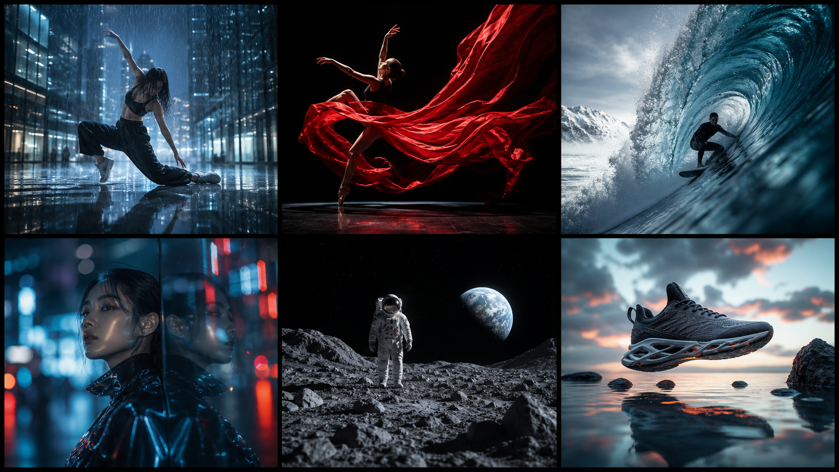 Contact sheet of generated Vdance output examples